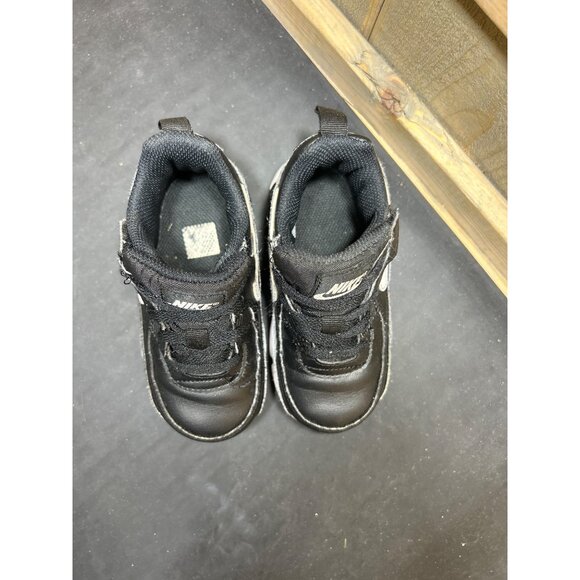 Nike Air Max 90 EasyOn TD Sneakers Black/White Size 7C Toddler - Picture 4 of 10